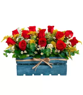 12 Rosas Y Flores Variadas - VIN22