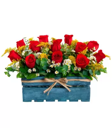 12 Rosas Y Flores Variadas - VIN22