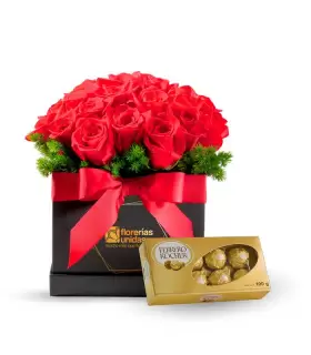 24 Rosas + Ferrero Rocher - PK-AGO24-02