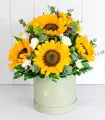 Box de Girasoles y Claveles - VERD02