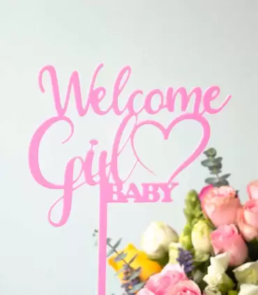 Topper - Welcome Baby Girl - TP010