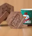 Posavasos Navideño Personalizados (4 Unid.) - PERZNAV24-24