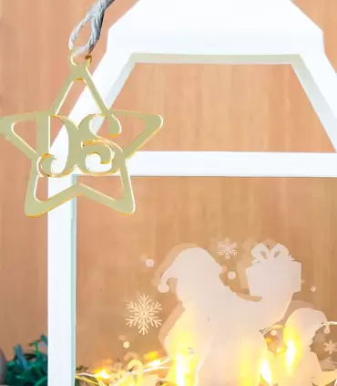 Linterna Blanca de Navidad - Personalizable - Perznav24-15