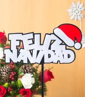 Topper "Feliz Navidad" - Perznav24-12