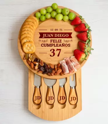 Tabla de Quesos Redonda Grande Cumpleaños - PERZNAV24-29