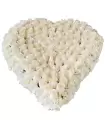 Almohadón Funebre Corazón 120 Rosas  - CON54