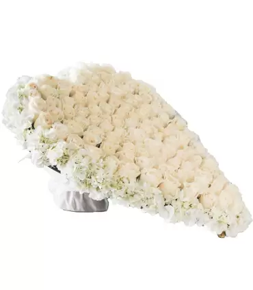 Almohadón Funebre Corazón 120 Rosas  - CON54