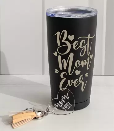 Pack Best Mom Ever – Vaso Negro - PERZ-MA25-04
