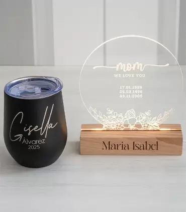 Pack Luz de Mi Vida – Mug Negro - PERZ-MA25-06