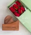 Caja 6 Rosas + Posavasos Corazón - PERZ-MA25-11