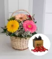Canasta con Gerberas + Sorini - MA25-25
