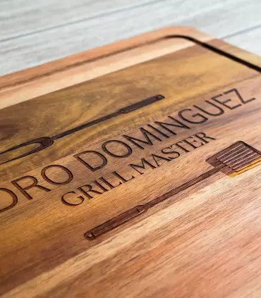 Tabla Parrillera Y Utensilios Personalizados - PERZPEL16