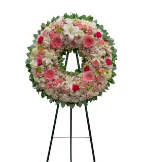 Corona Deluxe Con Rosas Y Gerberas - CON56