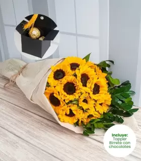 Ramo 12 Girasoles - RAM01-GRD