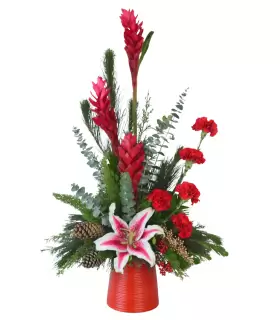 Jarrón de Navidad – Rojo NAV25-04