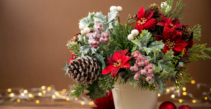 Florece esta Navidad: Encantadores Arreglos Florales para Celebrar